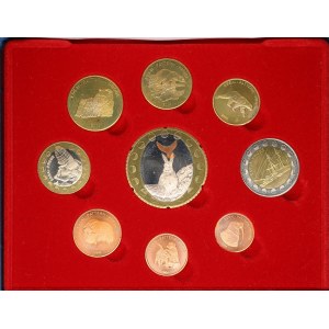 Greenland Fantasy Coins Set 2004 (9) - Euro Patterns
