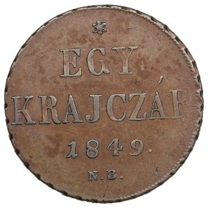 Hungary (Nagybanya) 1 Kreuzer 1849 - War of Independence coinage