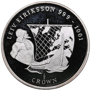 Isle of Man (Pobjoy Mint) ½ Crown 1997 - Elizabeth II (1952-2022) - Leiv Eiriksson