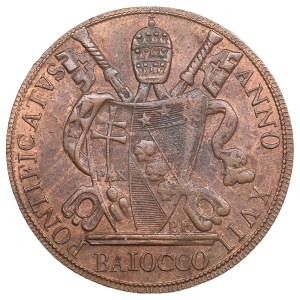 Italy, Papal States, Vatican City (Rome) 1 Baiocco 1816 - Pius VII (1800-1823)