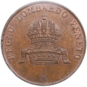 Italian States, Kingdom of Lombardy-Venetia (Milan) 10 Centesimi 1849 - Franz Joseph I (1848-1866) - NGC MS 63 BN