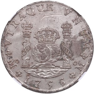 Mexico (Mexico City) 8 Reales 1756 - Ferdinand VI (1746-1759) - NGC AU DETAILS