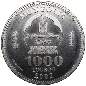 Mongolia 1000 Tögrög 2002 - Chinggis Khan