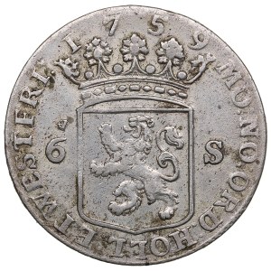 Dutch Republic, Province of Holland (Dordrecht) 6 Stuivers 1759