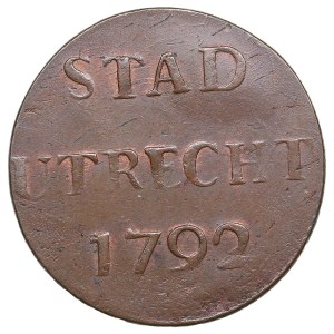 Dutch Republic, City of Utrecht 1 Duit 1792