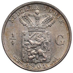 Netherlands East Indies (Utrecht) ¼ Gulden 1901 - Wilhelmina (1890-1948)