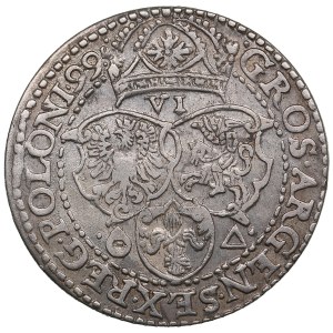 Polish-Lithuanian Commonwealth (Malbork) AR 6 Groszy / Szóstak 1599 - Sigismund III Vasa (1587-1632)