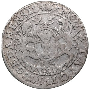 Polish-Lithuanian Commonwealth (Gdansk / Danzig) AR Ort / ¼ Thaler 1625 - Sigismund III Vasa (1587-1632)