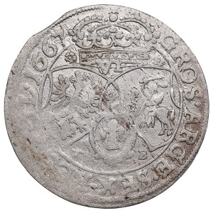 Polish-Lithuanian Commonwealth (Bydgoszcz) AR 6 Groszy / Szóstak 1667 - Jan II Casimir Vasa (1649-1668)