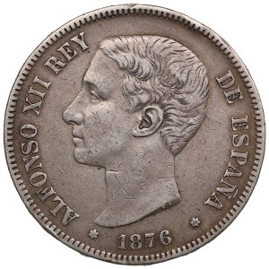 Spain (Madrid) 5 Pesetas 1876 - Alfonso XII (1874-1885)