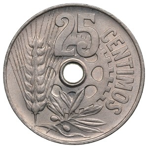Spain (Madrid) 25 Centimos 1934 - Second Republic (1931-1939)
