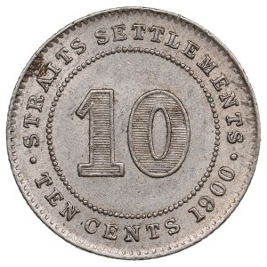Straits Settlements (Royal Mint, London) 10 Cents 1900 - Victoria (1837-1901)