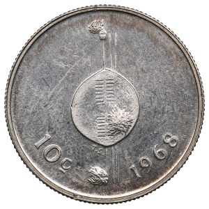 Swaziland (Pretoria mint) 10 Cents 1968 - Sobhuza II (1968-1982)