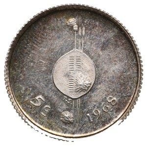 Swaziland (Pretoria mint) 5 Cents 1968 - Sobhuza II (1968-1982)