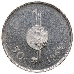 Swaziland (Pretoria mint) 50 Cents 1968 - Sobhuza II (1968-1982)