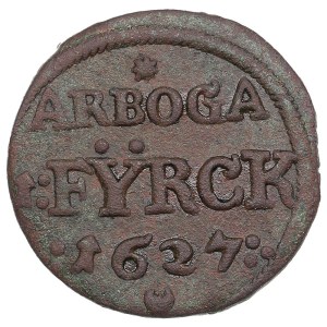 Sweden (Arboga) 1 Fyrk 1627 - Gustav II Adolf (1611-1632)