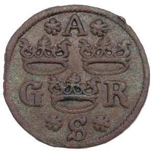 Sweden (Arboga) 1 Fyrk 1627 - Gustav II Adolf (1611-1632)