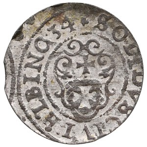 City of Elbing under Swedish rule, BI Schilling / Solidus 1634 - Gustav II Adolf (1626-1632)