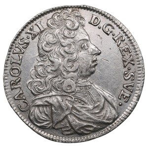Sweden (Stockholm) 1 Mark 1696 - Karl XI (1660-1697)