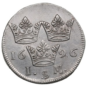 Sweden (Stockholm) 1 Mark 1696 - Karl XI (1660-1697)