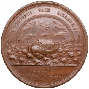Russia (Sweden) Bronze Medal 1721 (2nd half 18th c.) - Peace of Nystad, 30 August 1721 - Peter I (1682-1725)