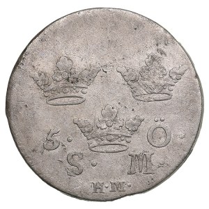 Sweden (Stockholm) 5 Öre Silvermynt 1760 - Adolf Fredrick (1751-1771)