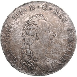 Sweden (Stockholm) 1 Riksdaler 1791 - Gustav III (1771-1792)