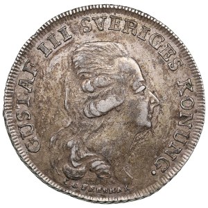 Sweden (Stockholm) 1/3 Riksdaler 1792 - Gustav III (1771-1792)
