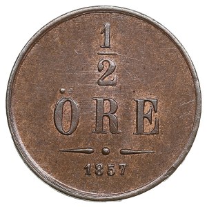 Sweden (Kungsholmen) ½ Öre 1857 - Oscar I (1844-1859)