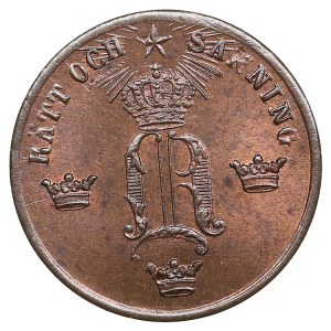 Sweden (Kungsholmen) ½ Öre 1858 - Oscar I (1844-1859)