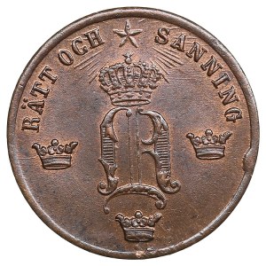 Sweden (Kungsholmen) ½ Öre 1858 - Oscar I (1844-1859)