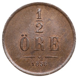 Sweden (Kungsholmen) ½ Öre 1858 - Oscar I (1844-1859)