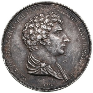 Sweden Silver Award Medal ND (after 1821) - Royal Academy of Agricultural Sciences - Carl XIV Johan (1818-1844)