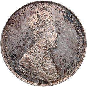 Sweden Silver Medal 1873 - Coronation of Oscar II