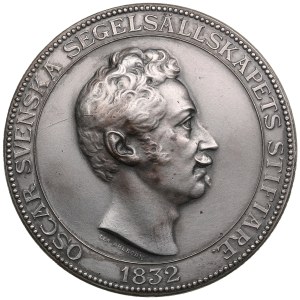 Sweden Silver Award Medal 1832 (struck 1879) - Swedish Sailing Society - Oscar I (1844-1859)