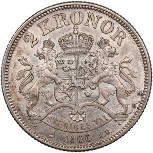 Sweden (Kungsholmen) 2 Kronor 1906 - Oscar II (1872-1907)