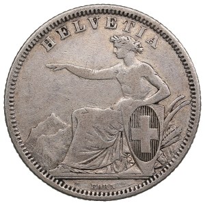 Switzerland (Bern) 1 Franc 1861