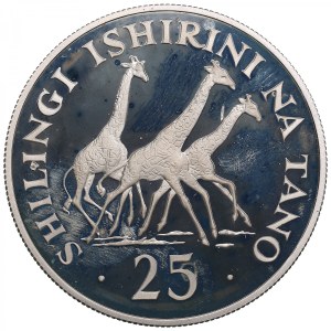 Tanzania (Royal Mint, Llantrisant) 25 Shilingi 1974