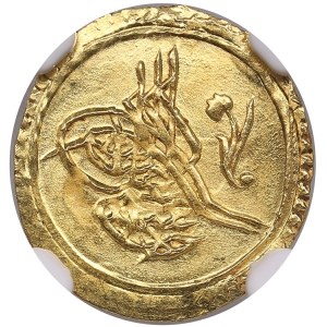 Ottoman Empire (Constantinople) AV ¼ Zeri Mahbub Altin 1812 - Mahmud II (AH 1223-1255 / 1808-1839 AD) - NGC MS 65