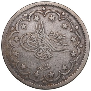Ottoman Empire (Constantinople) AR 20 Kurush 1853 - Abdul Mejid I (AH 1255-1277 / 1839-1861 AD)