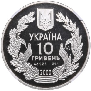 Ukraine (Kyiv) 10 Hryven 2000 - World War II Anniversary - NGC PF 70 ULTRA CAMEO