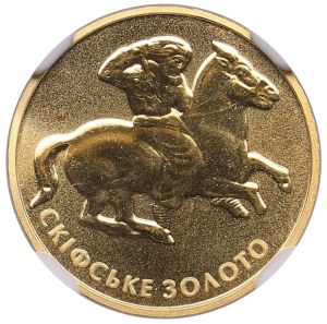 Ukraine (Kyiv) 2 Hryvni 2005 - Scythian Gold. Horseman - NGC MS 69