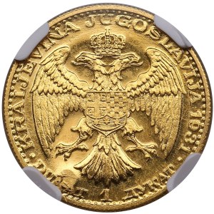 Yugoslavia (Belgrade) 1 Ducat 1931- Alexander I (1929-1934) - NGC MS 63 PL