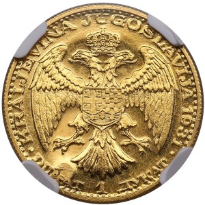 Yugoslavia (Belgrade) 1 Ducat 1931- Alexander I (1929-1934) - NGC MS 63 PL