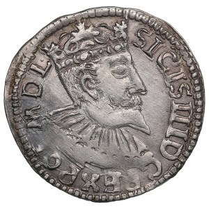 Polish-Lithuanian Commonwealth (Bydgoszcz) AR 3 Groszy / Trojak 1596 - Sigismund III Vasa (1587-1632)