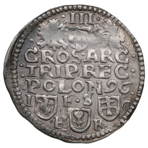 Polish-Lithuanian Commonwealth (Bydgoszcz) AR 3 Groszy / Trojak 1596 - Sigismund III Vasa (1587-1632)