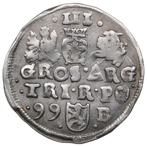 Polish-Lithuanian Commonwealth (Bydgoszcz) AR 3 Groszy / Trojak 1599 - Sigismund III Vasa (1587-1632)