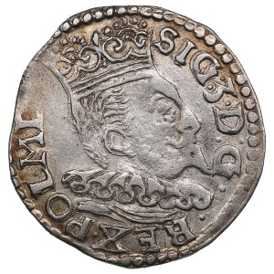 Polish-Lithuanian Commonwealth (Lublin) AR 3 Groszy / Trojak 1596 - Sigismund III Vasa (1587-1632)