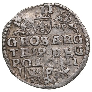 Polish-Lithuanian Commonwealth (Lublin) AR 3 Groszy / Trojak 1596 - Sigismund III Vasa (1587-1632)