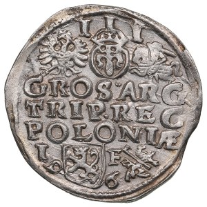 Polish-Lithuanian Commonwealth (Lublin) AR 3 Groszy / Trojak 1596 - Sigismund III Vasa (1587-1632)